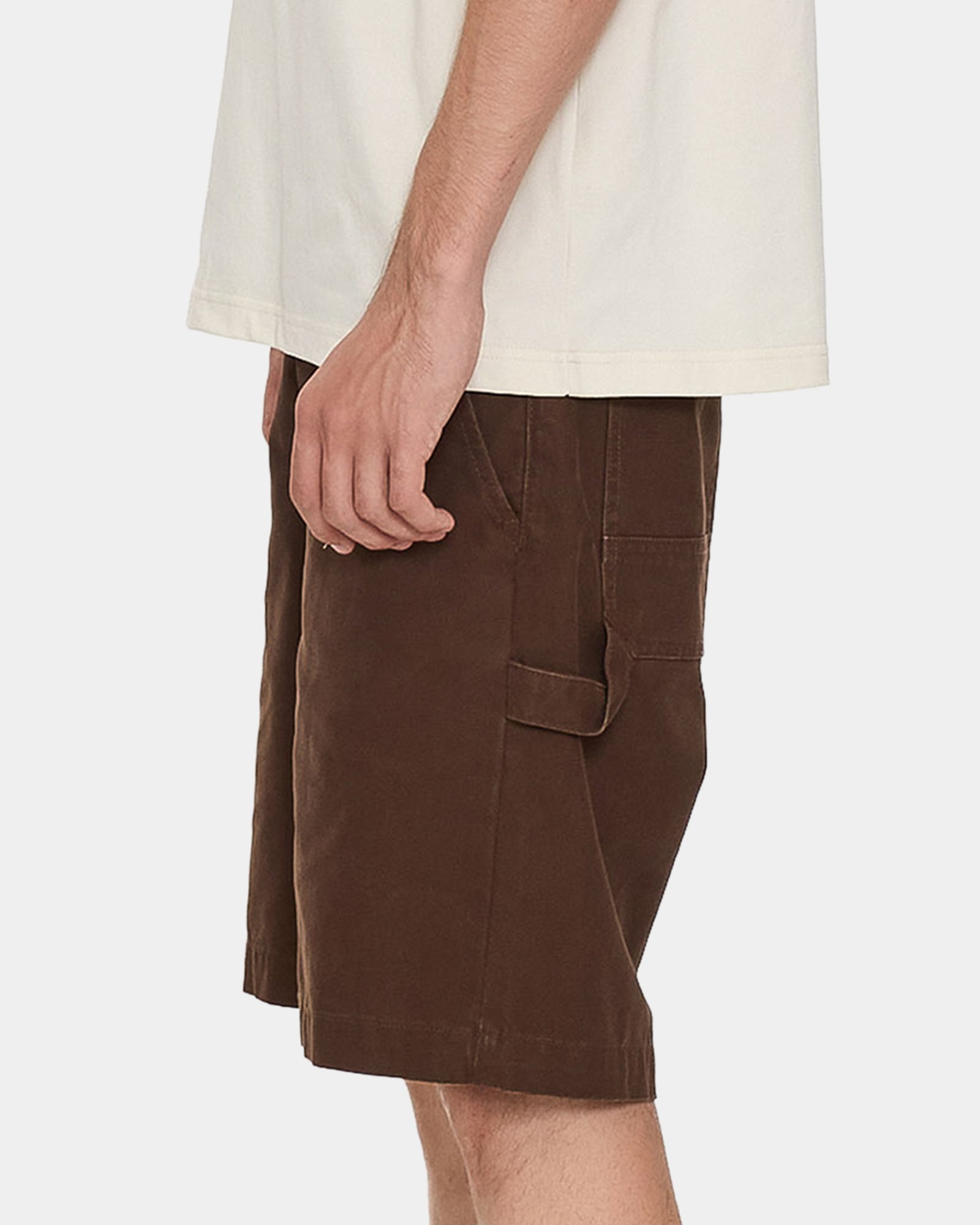 Mens Canvas Utility Carpenter Shorts