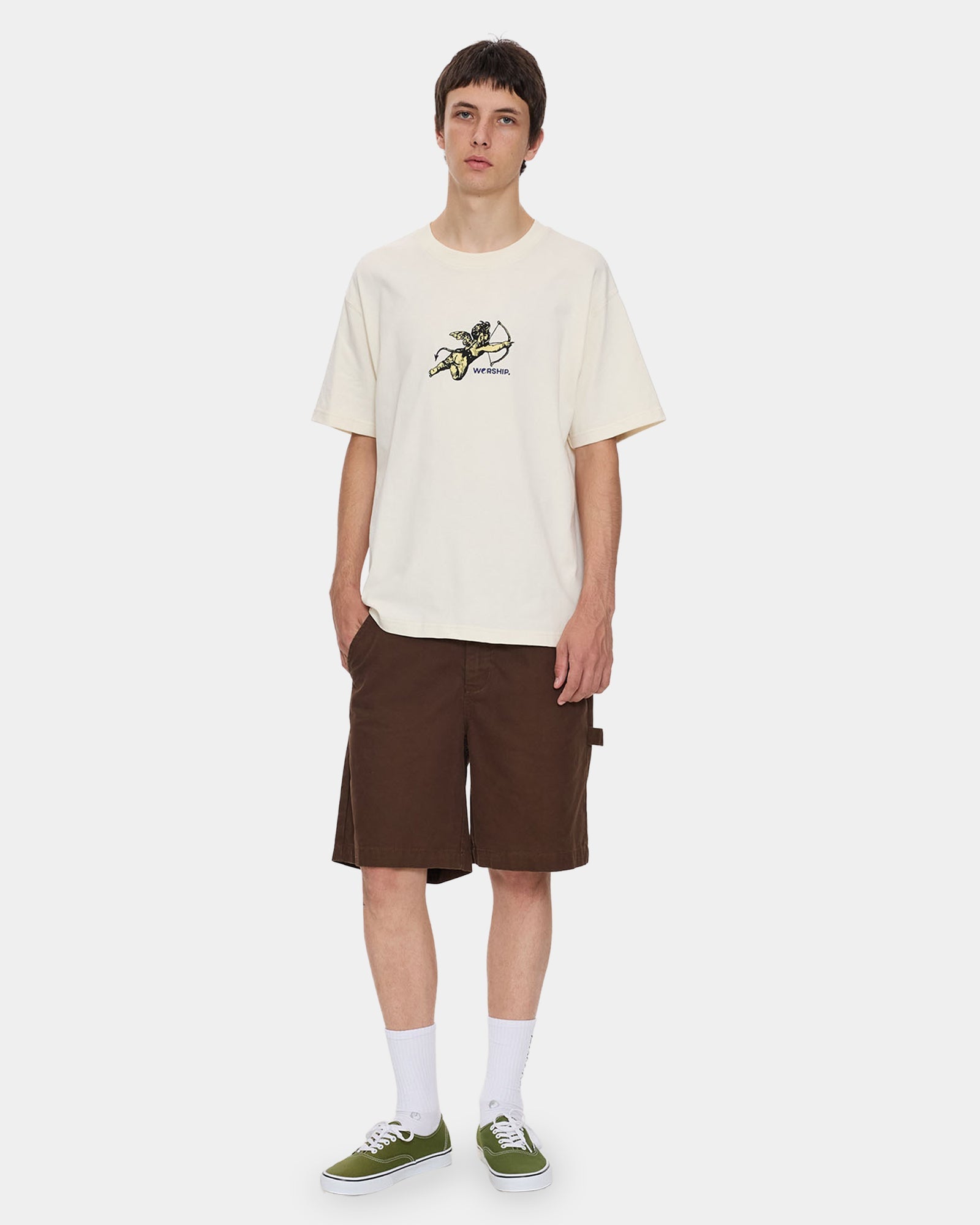Mens Canvas Utility Carpenter Shorts