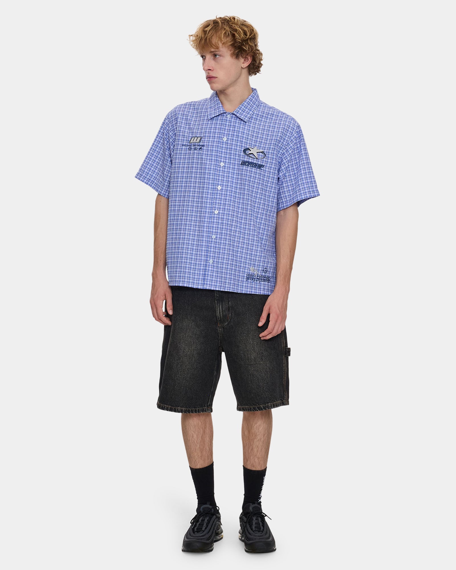 Mens Carpenter Denim Shorts