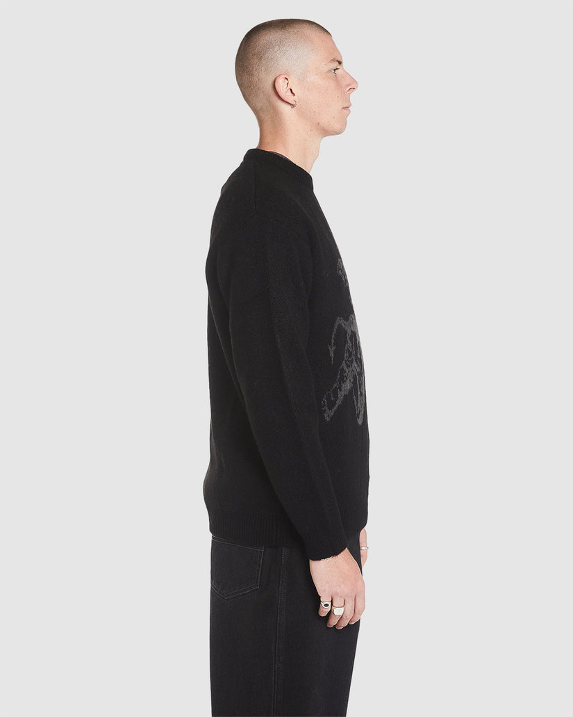 MENS CHERUB BRUSHED CREW KNIT