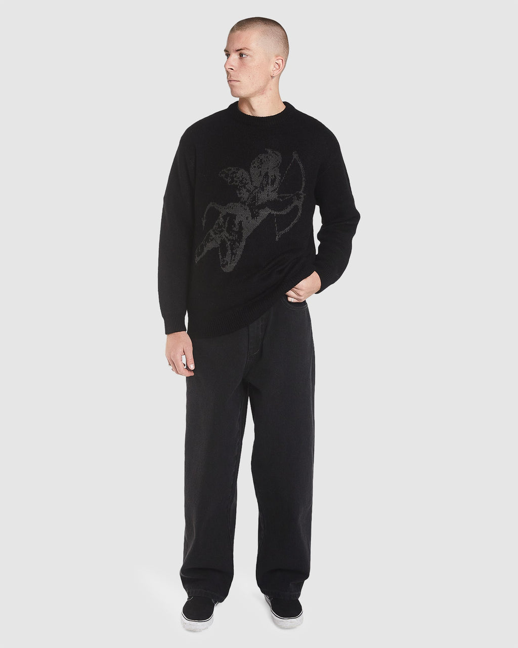 MENS CHERUB BRUSHED CREW KNIT