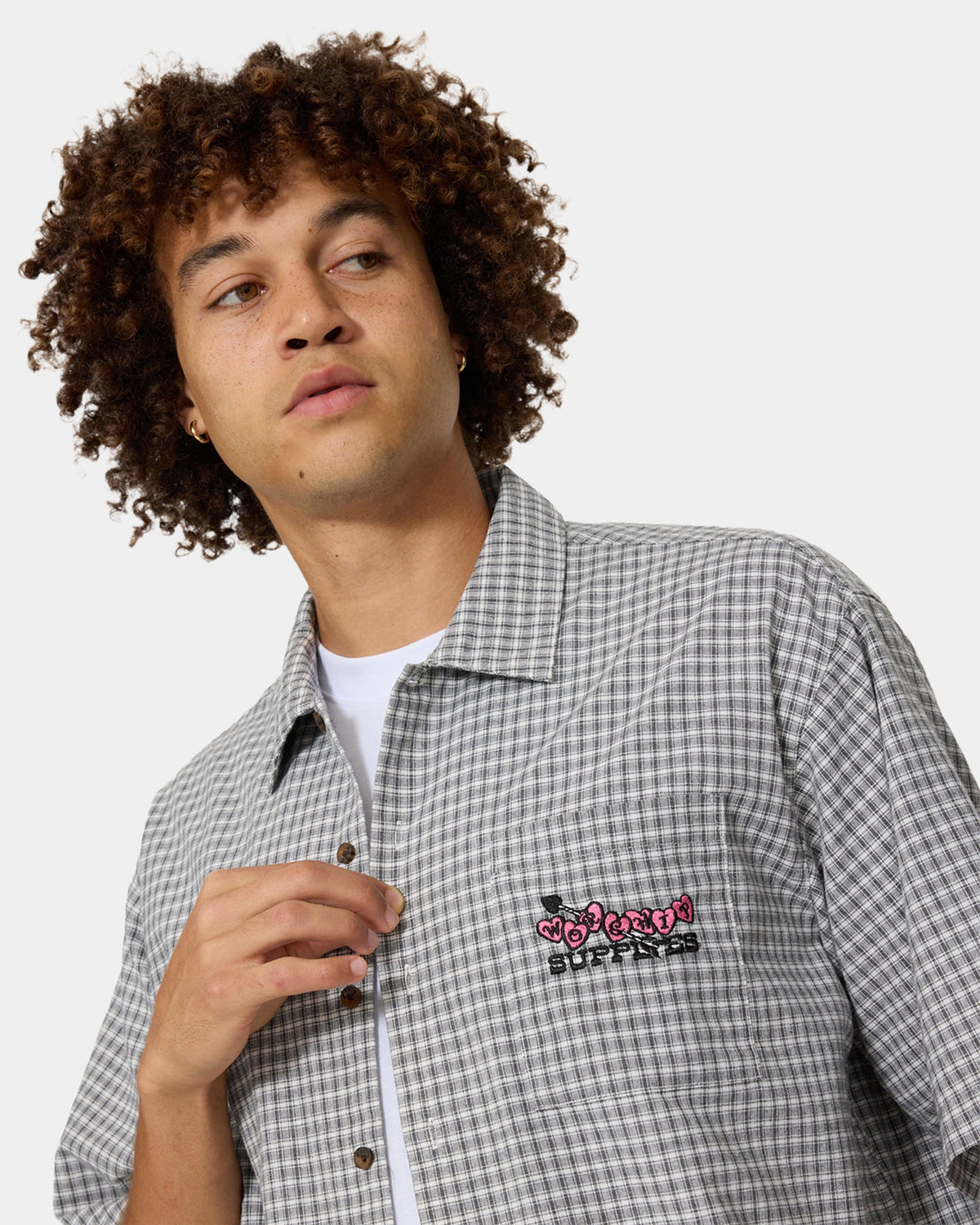 Mens Tainted Love Boxy Cropped Short Sleeve Shirt