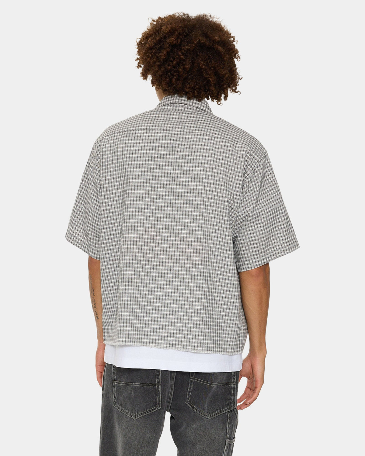 Mens Tainted Love Boxy Cropped Short Sleeve Shirt