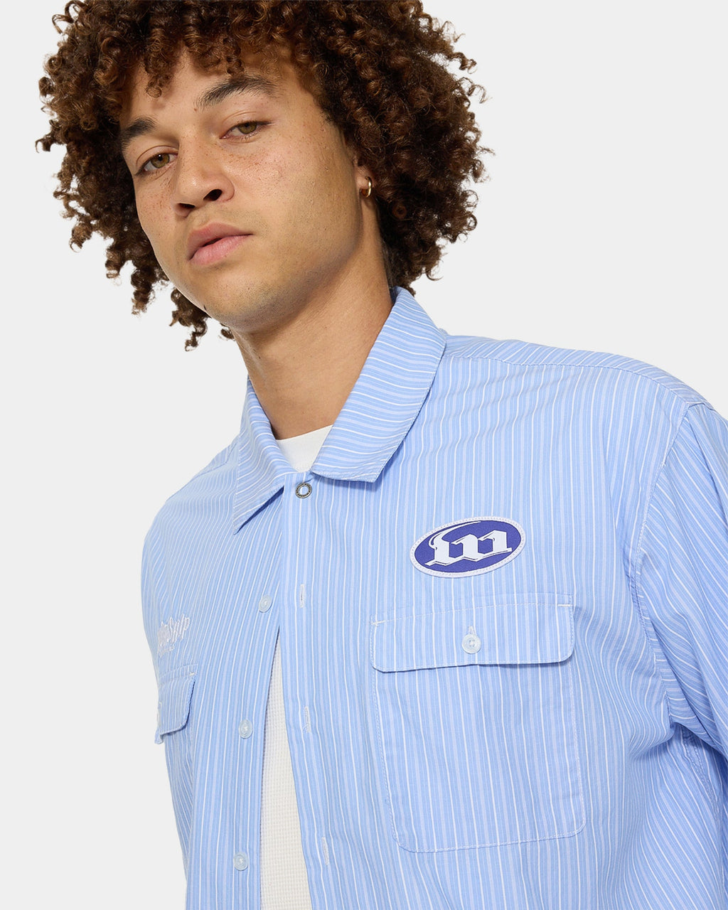 Mens Morality Boxy Cropped Short Sleeve Shirt