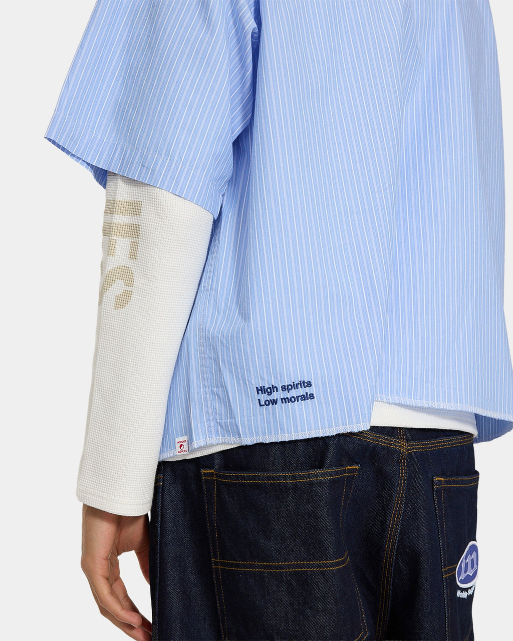 Mens Morality Boxy Cropped Short Sleeve Shirt