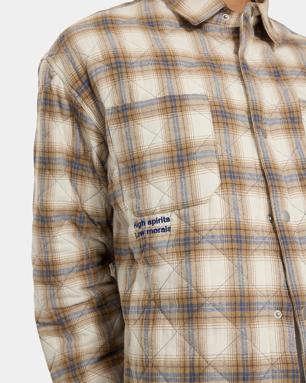 Mens Morality Quilted Shacket