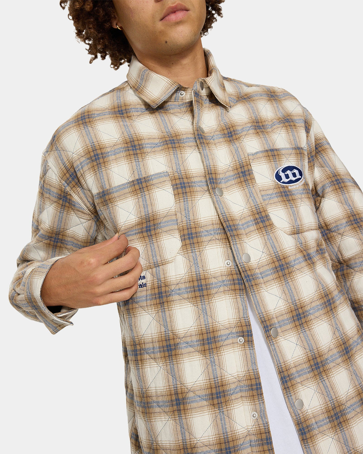 Mens Morality Quilted Shacket