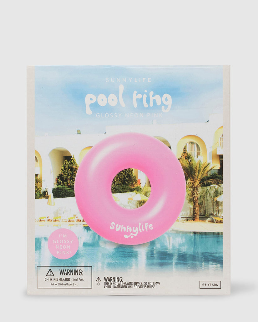 Neon Pink Pool Ring