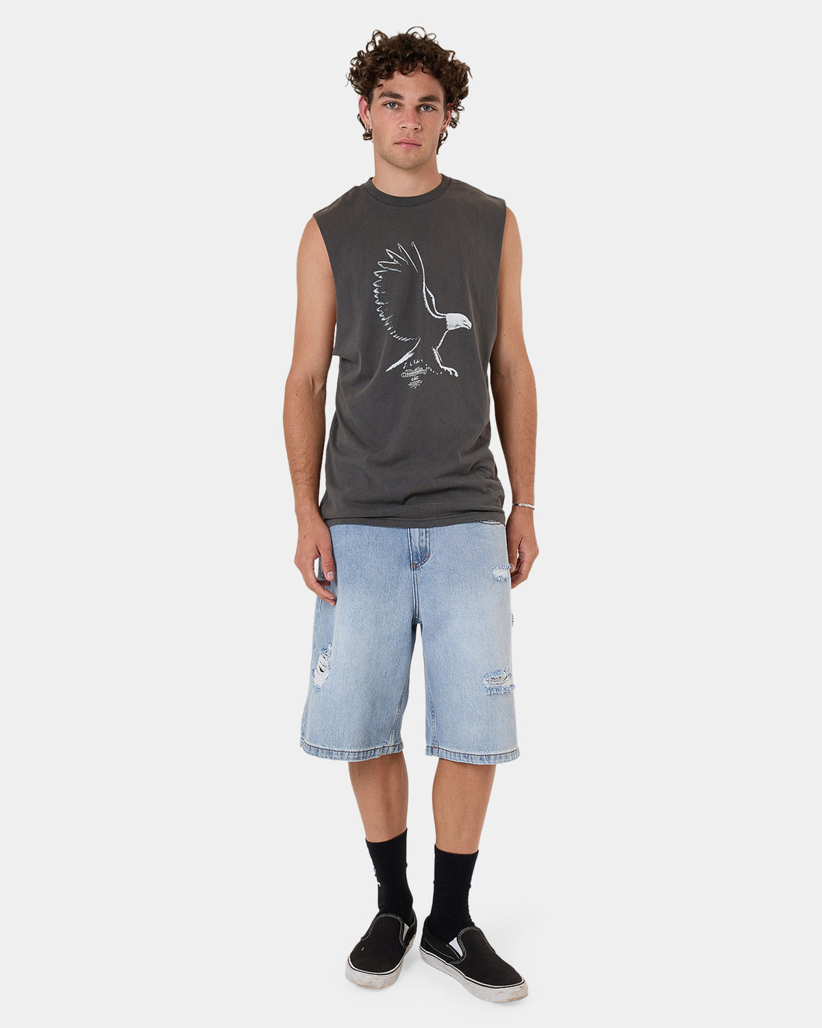 Mens Speed Metal Merch Fit Muscle Top