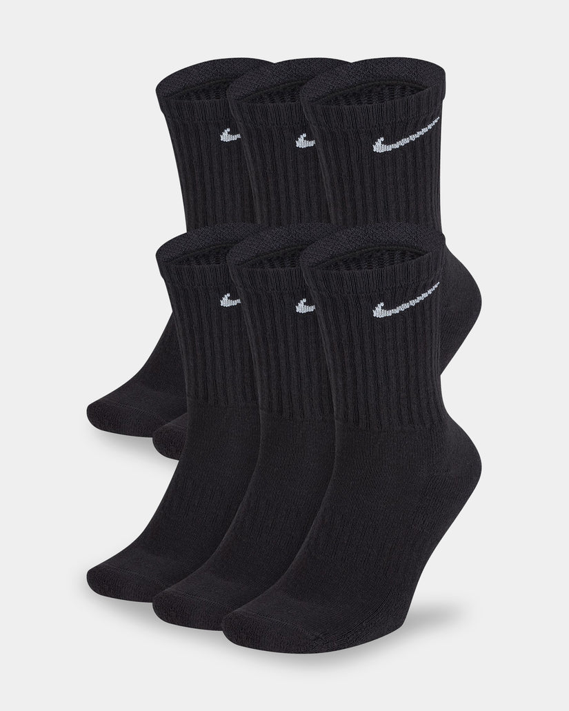Mens Everyday Cushioned 6 Pack Crew Socks