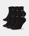 Mens Everyday Cushioned 6 Pack Ankle Socks