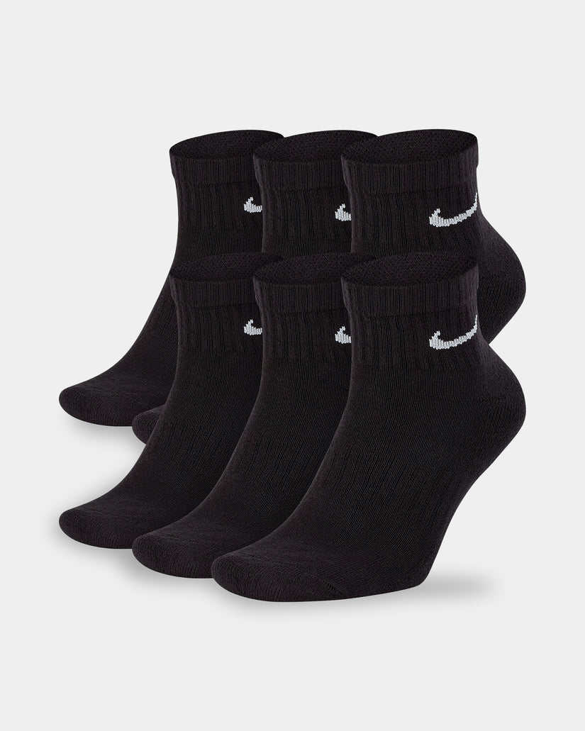 Mens Everyday Cushioned 6 Pack Ankle Socks
