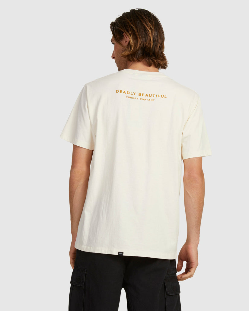 MENS DEADLY BEAUTIFUL MERCH FIT T-SHIRT