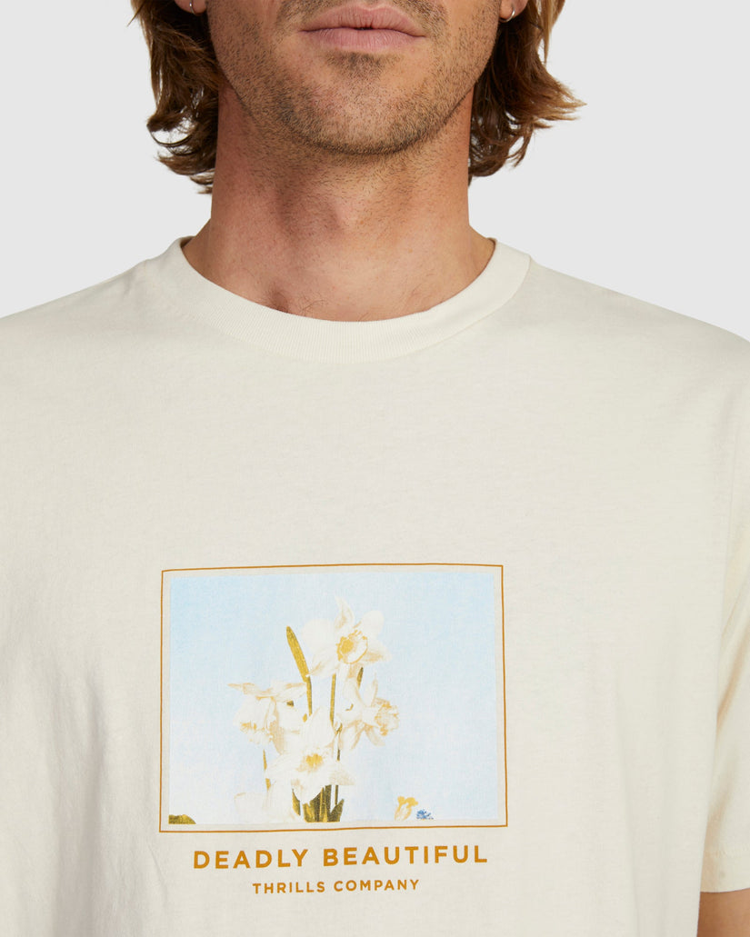 MENS DEADLY BEAUTIFUL MERCH FIT T-SHIRT