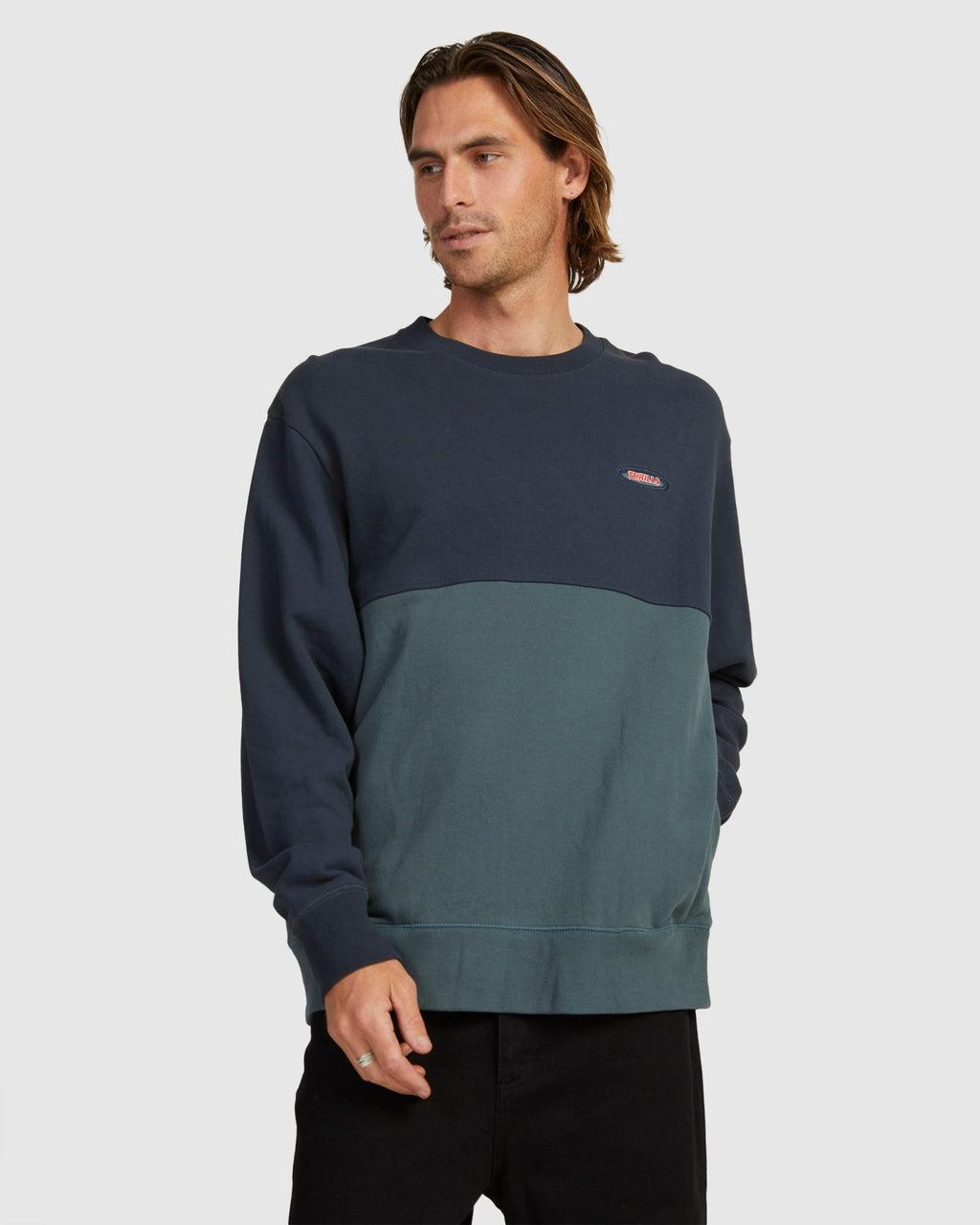 MENS KNOWLEDGE OVERSIZED PANEL CREW
