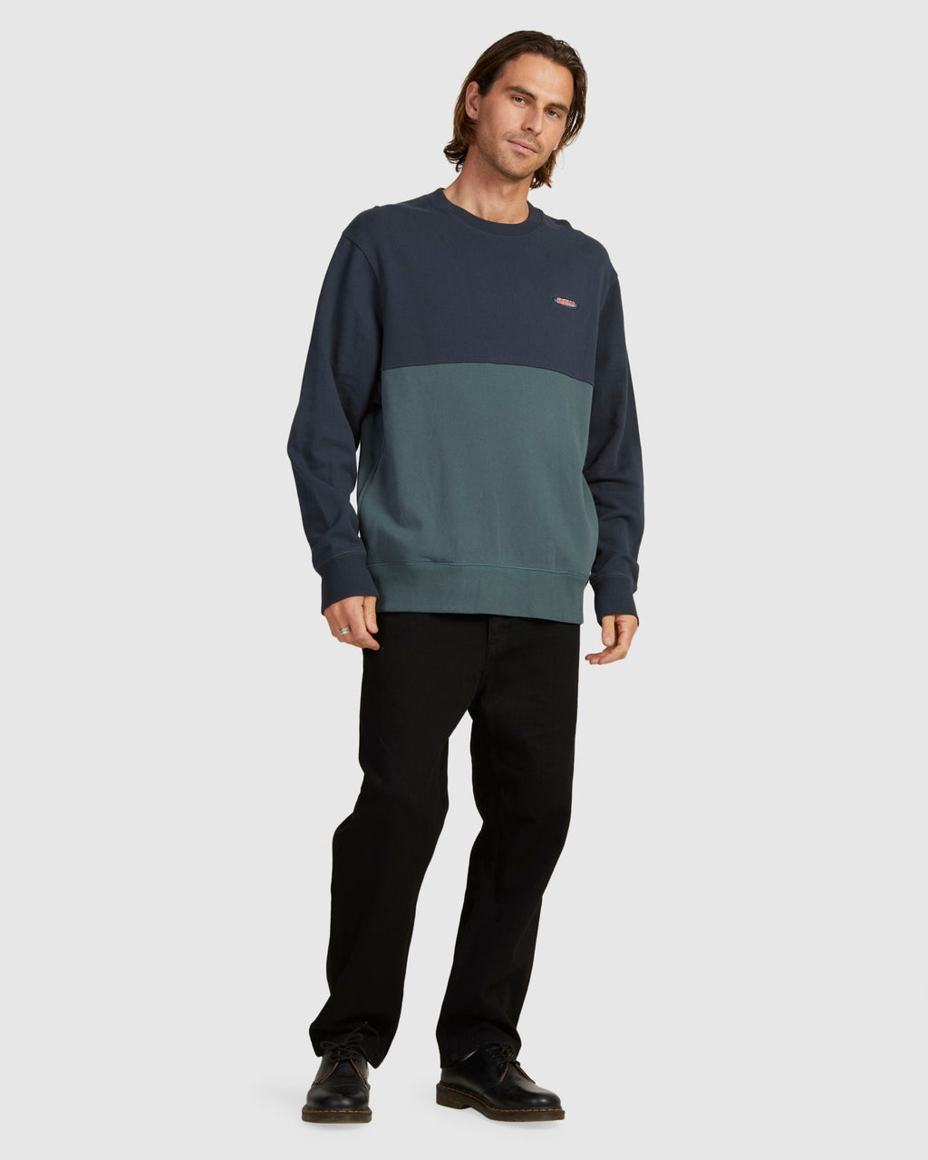 MENS KNOWLEDGE OVERSIZED PANEL CREW