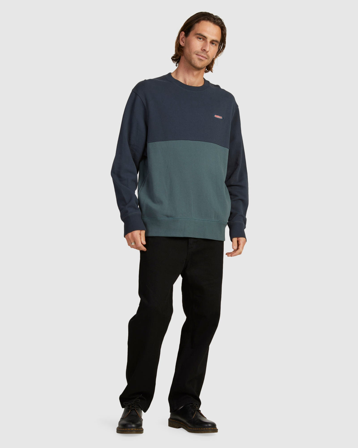 MENS KNOWLEDGE OVERSIZED PANEL CREW
