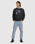MENS THRILLS HIGH LIFE SLOUCH FIT CREW NECK