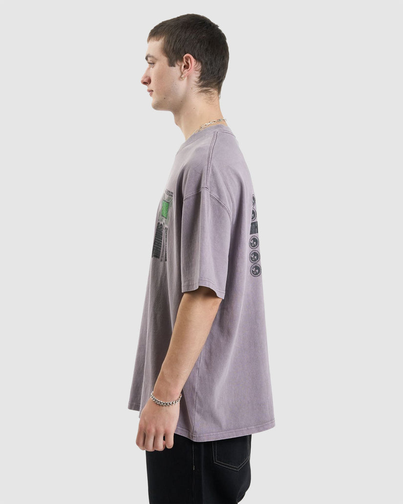 MENS VIBRATIONS BOX FIT OVERSIZE T-SHIRT