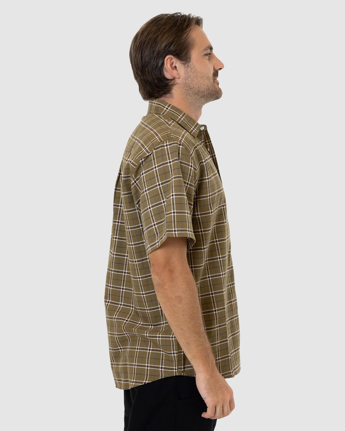 MENS STEADFAST CHECK SHORT SLEEVE SHIRT