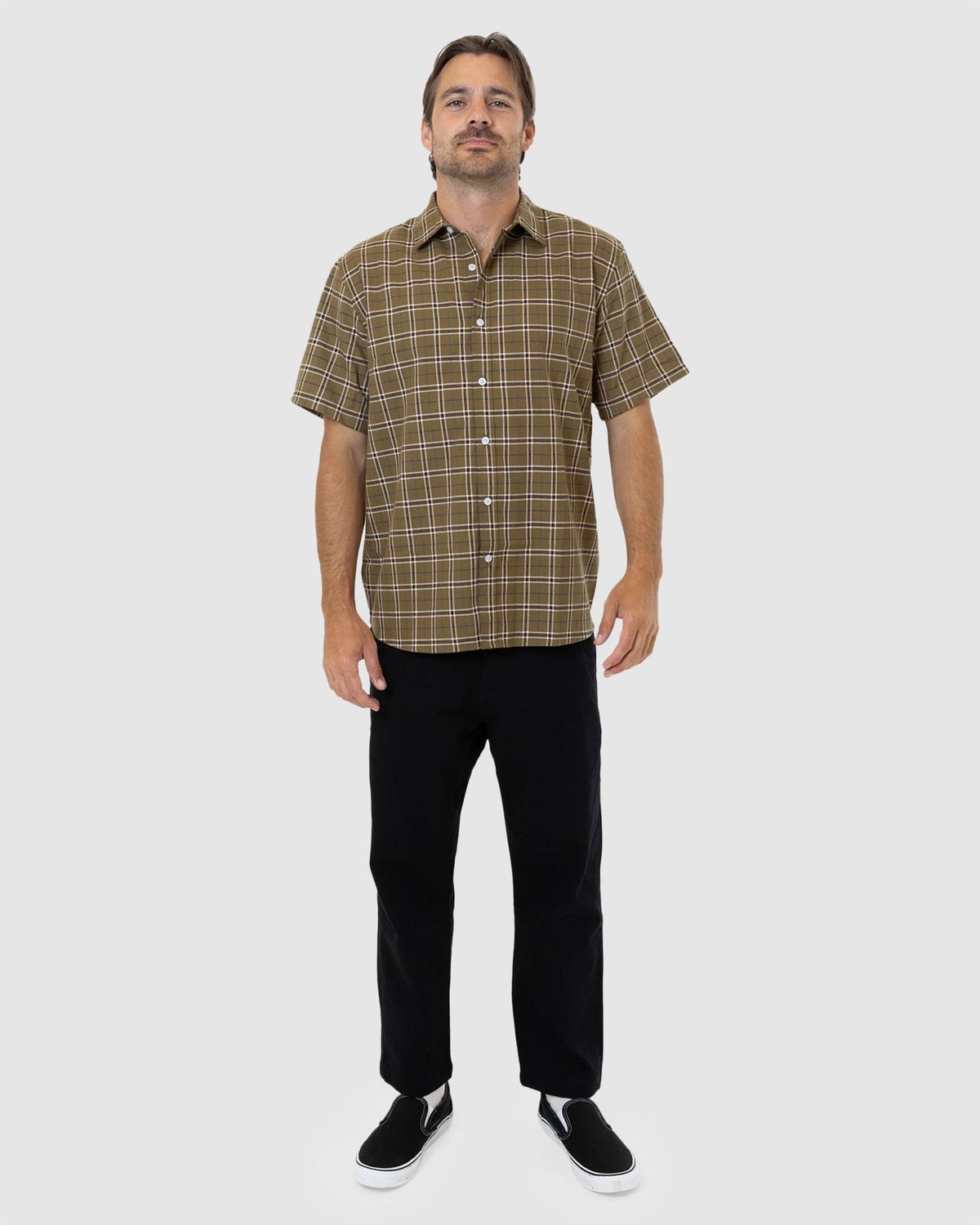 MENS STEADFAST CHECK SHORT SLEEVE SHIRT