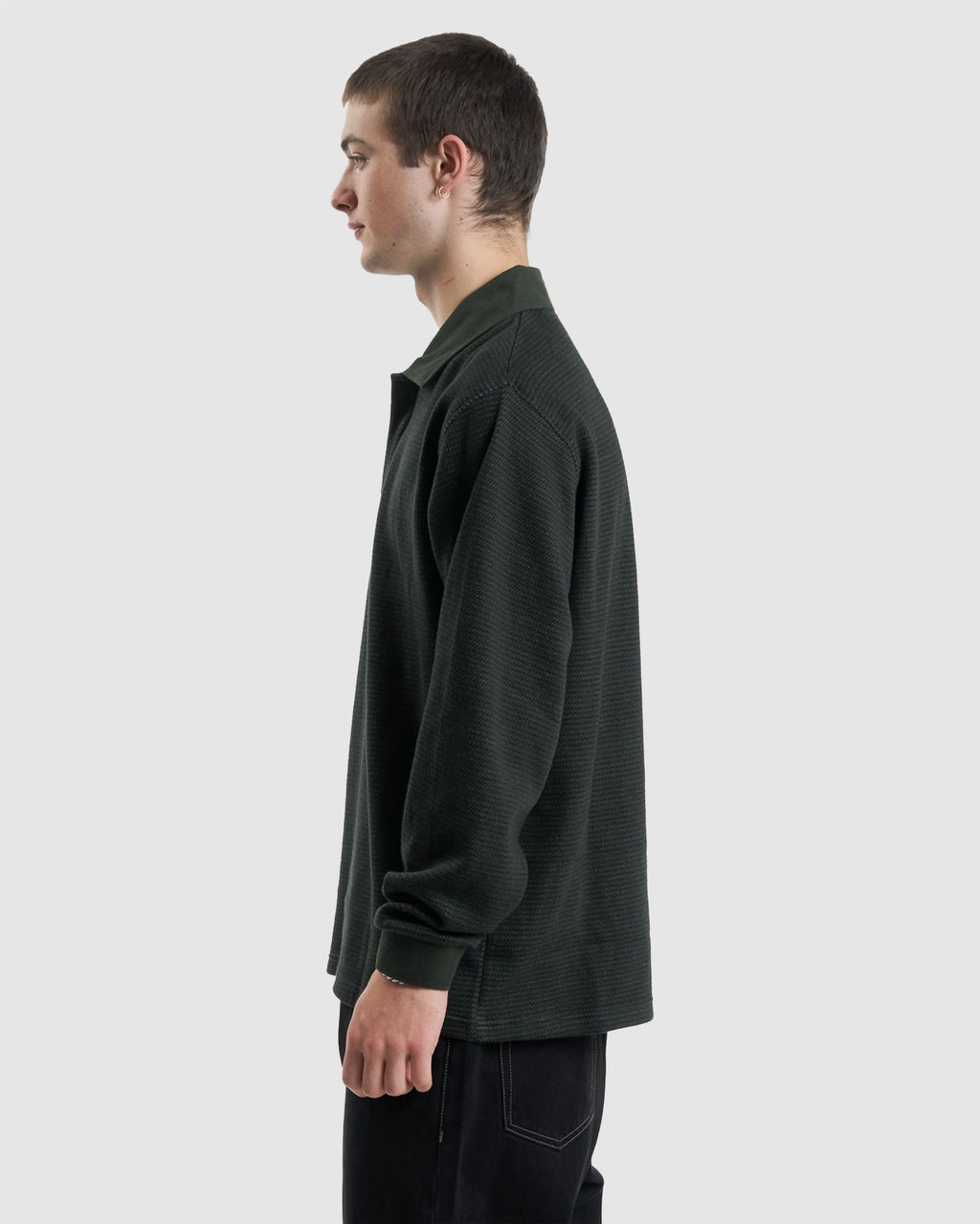 Mens Secret Garden Rugby Polo Long Sleeve Shirt