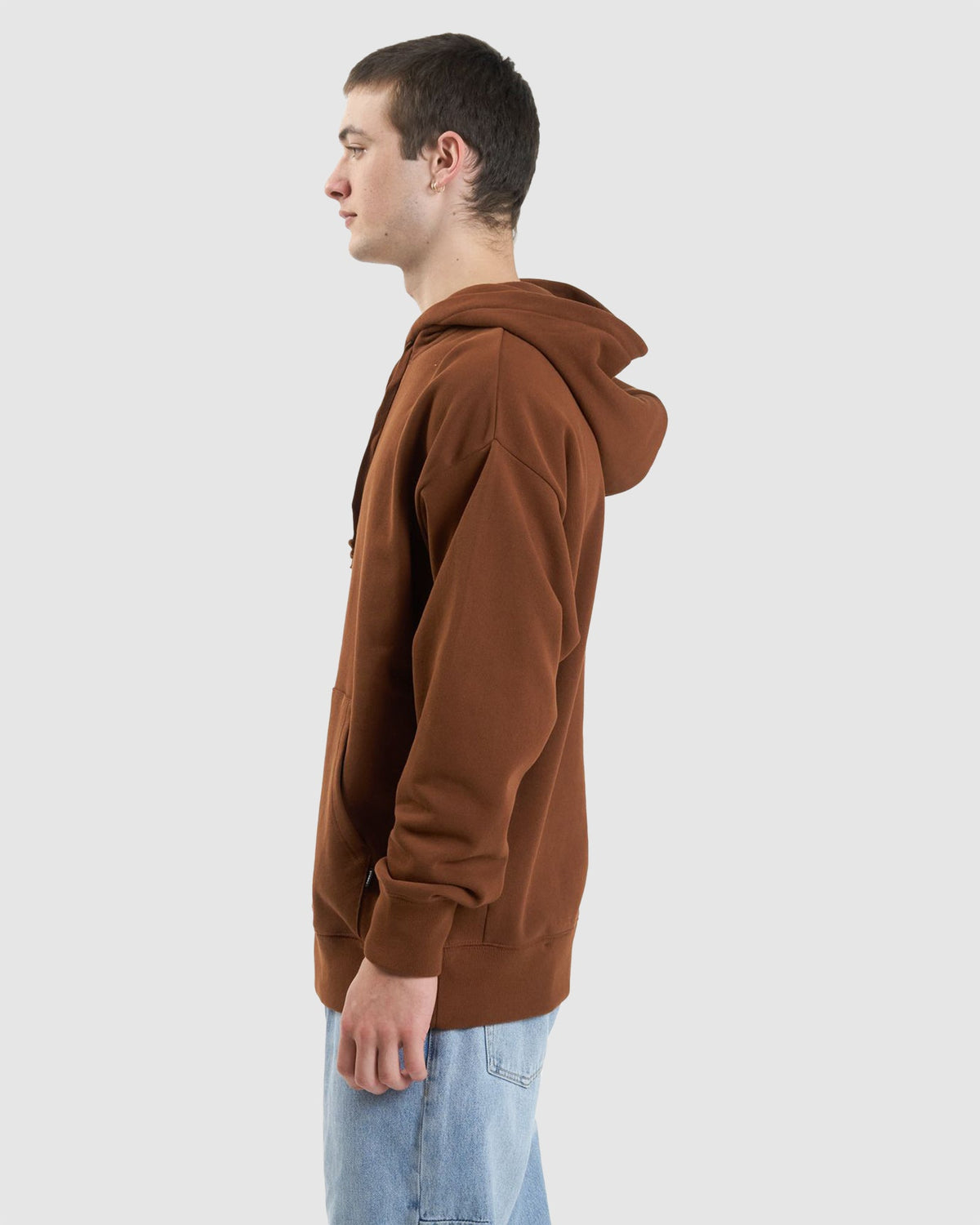 MENS MINIMAL SLOUCH PULLOVER HOODIE