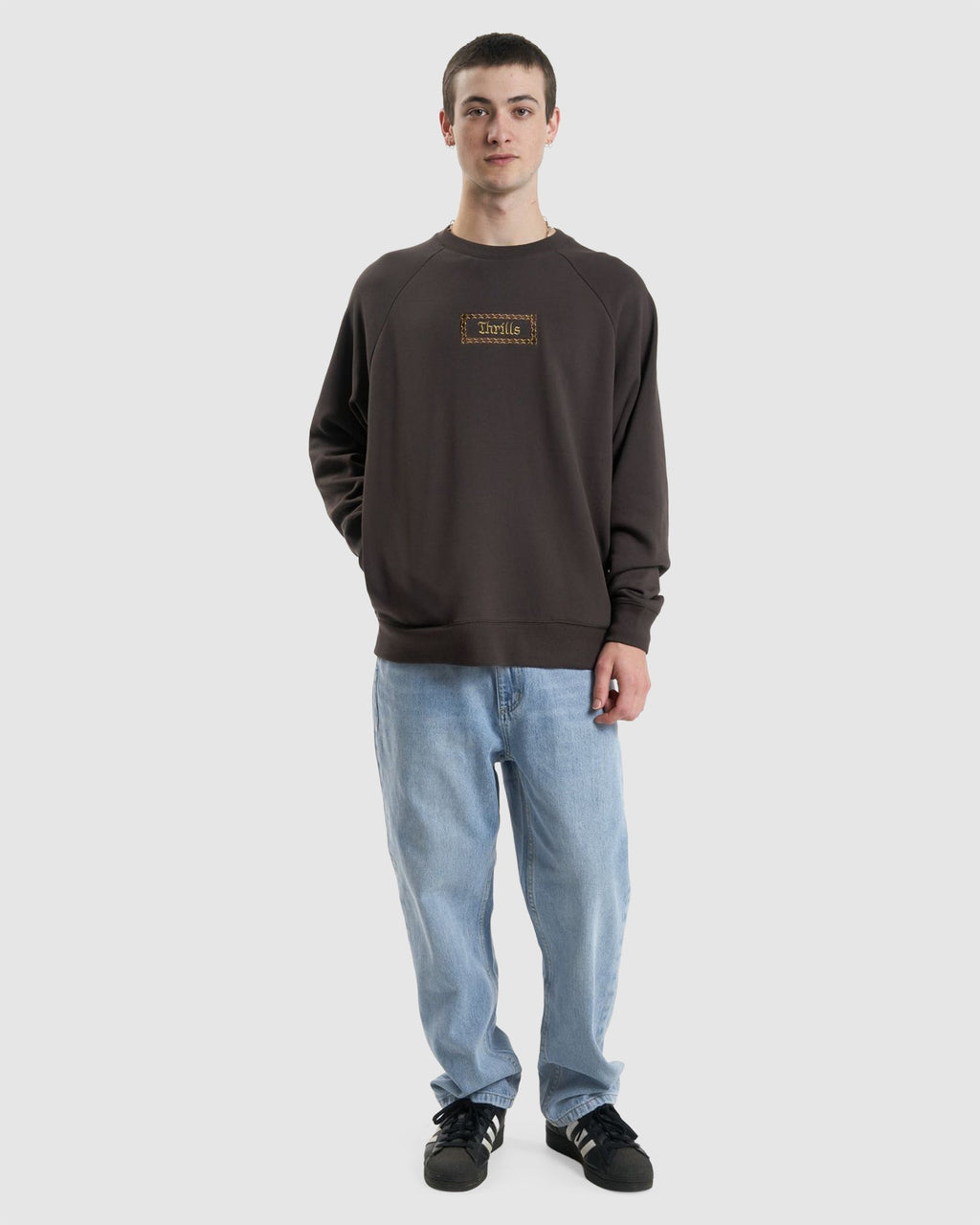 MENS LINKED OVERSIZE RAGLAN CREW