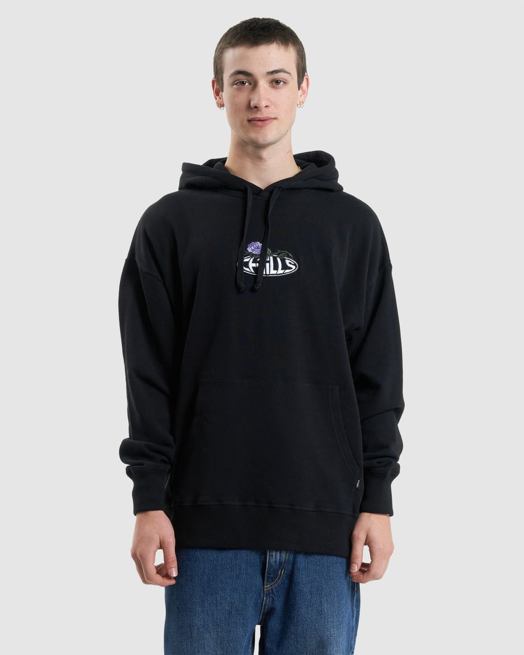 MENS SUB ROSA SLOUCH PULL ON HOODIE
