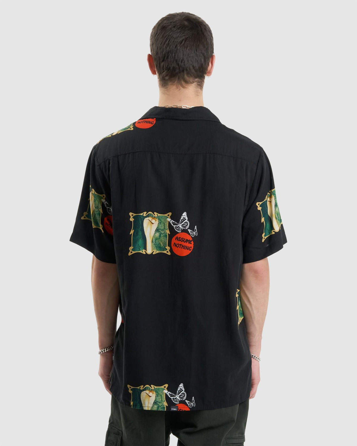Mens Dream Within A Dream Bowling Short Sleeve Shirt
