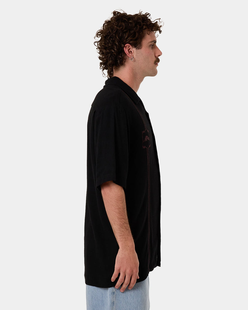 Mens Still Life Bowling Short Sleve Shirt