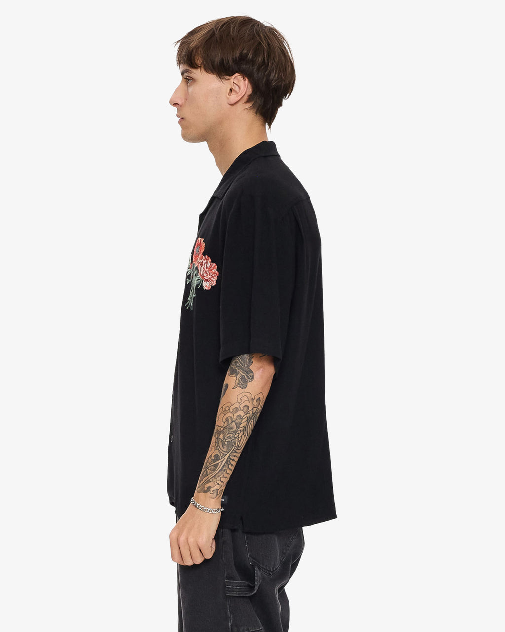 Mens Still Life Bowling Short Sleve Shirt