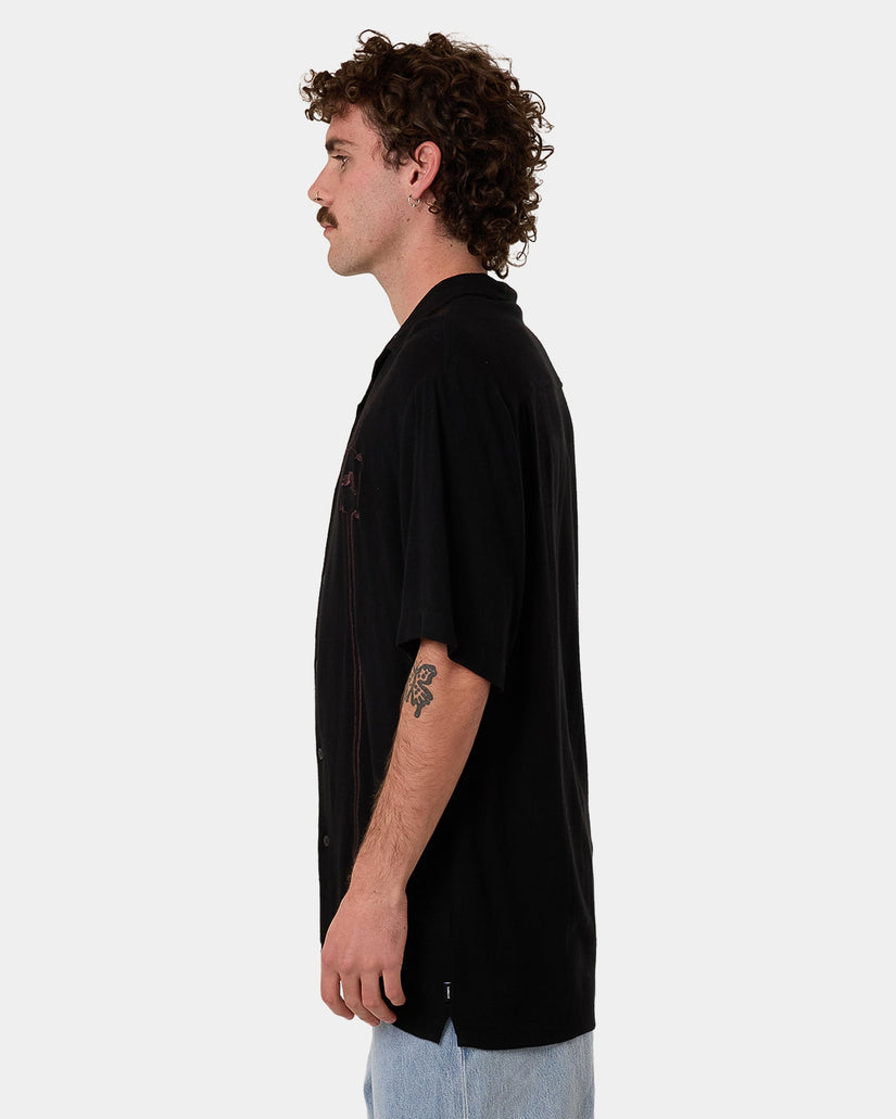 Mens Still Life Bowling Short Sleve Shirt