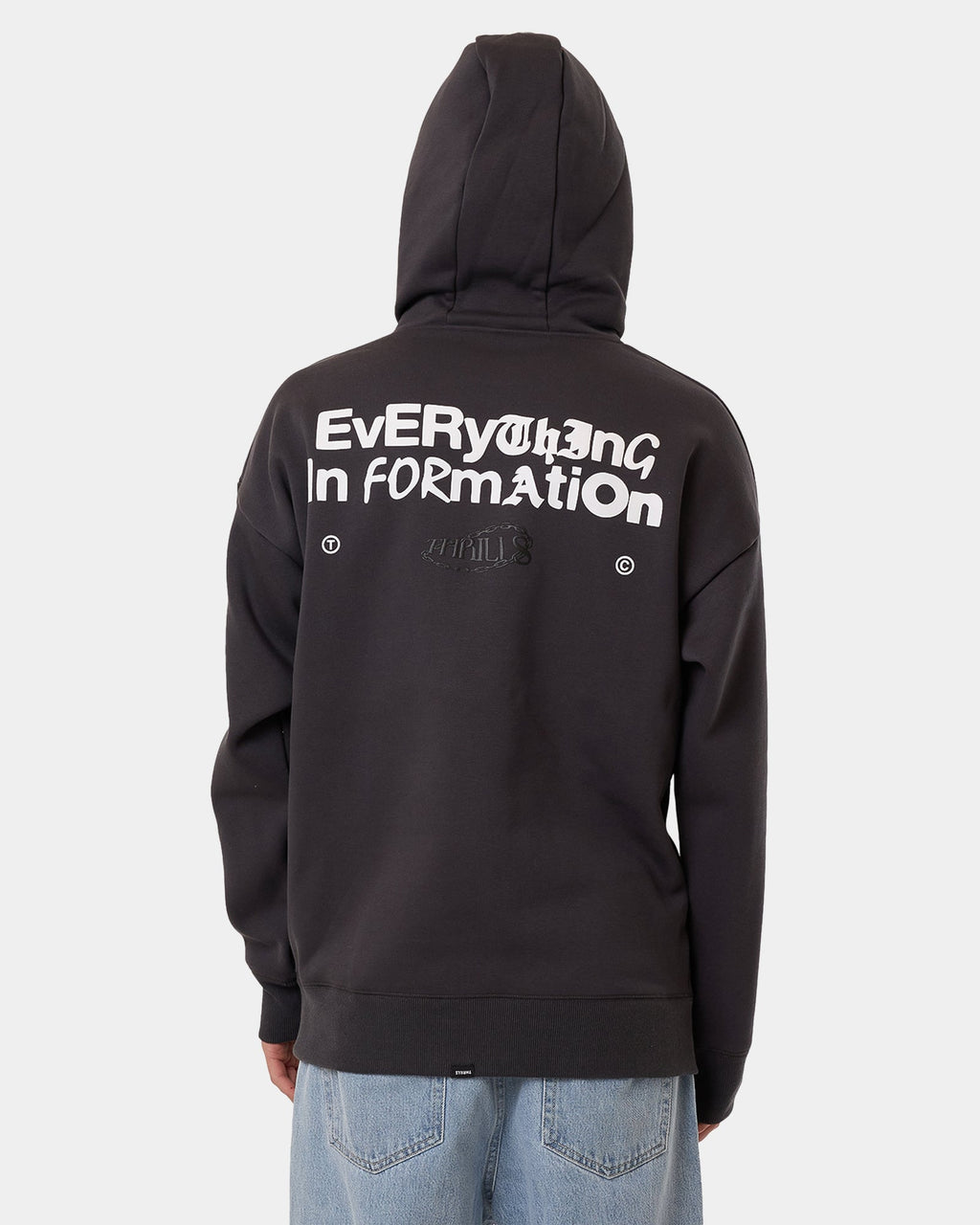 Mens Chain Of Formation Slouch Pullover Hoodie