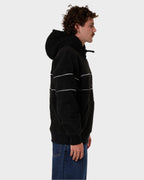 Mens Hazed Slouch Polar Fleece Pulover Hoodie