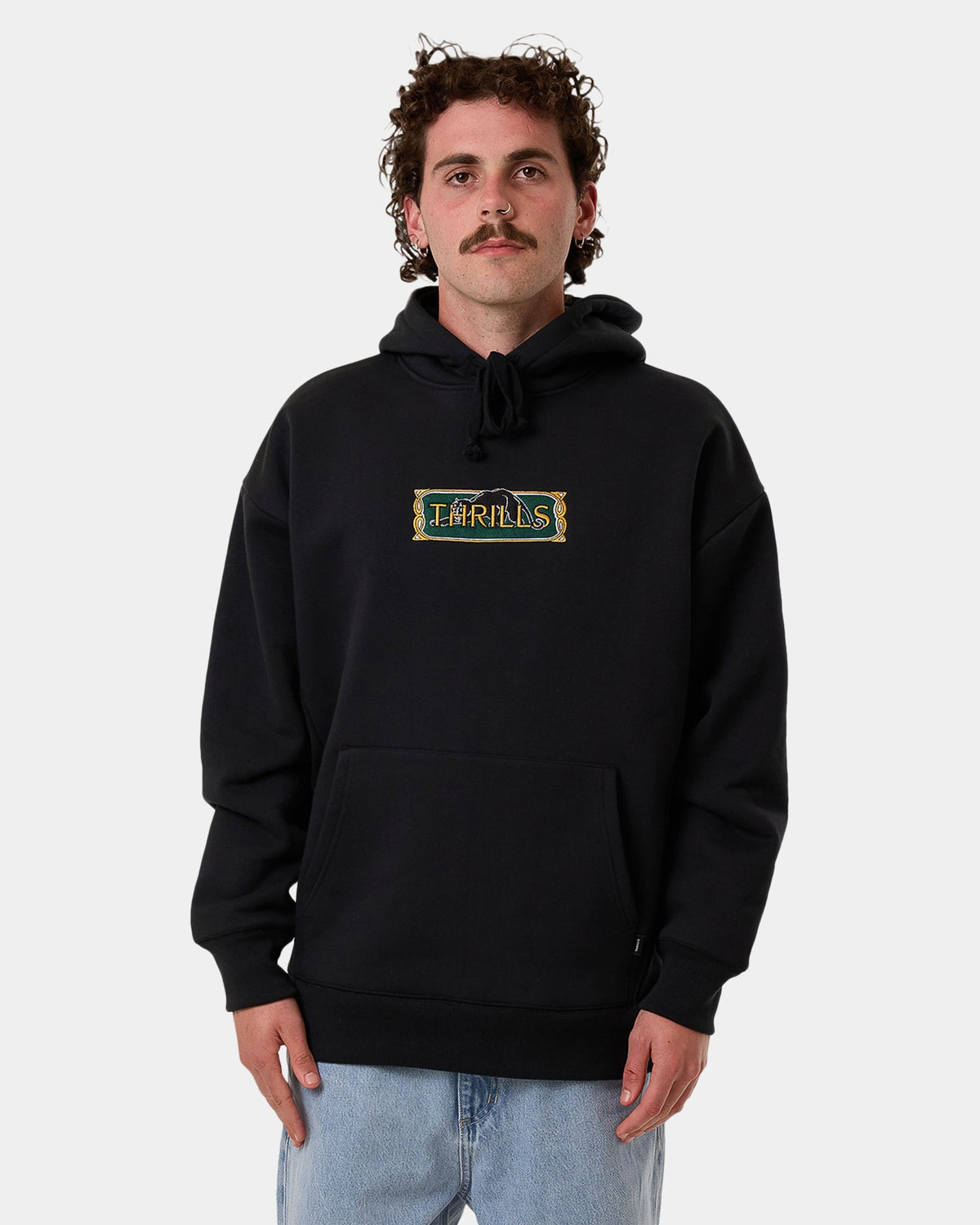 Mens Behind It All Slouch Pullover Hoodie