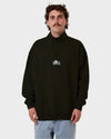 Mens Born To Fly Quarter Zip Fleece Jumper