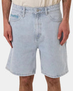 Mens Hazed Slacker Denim Shorts