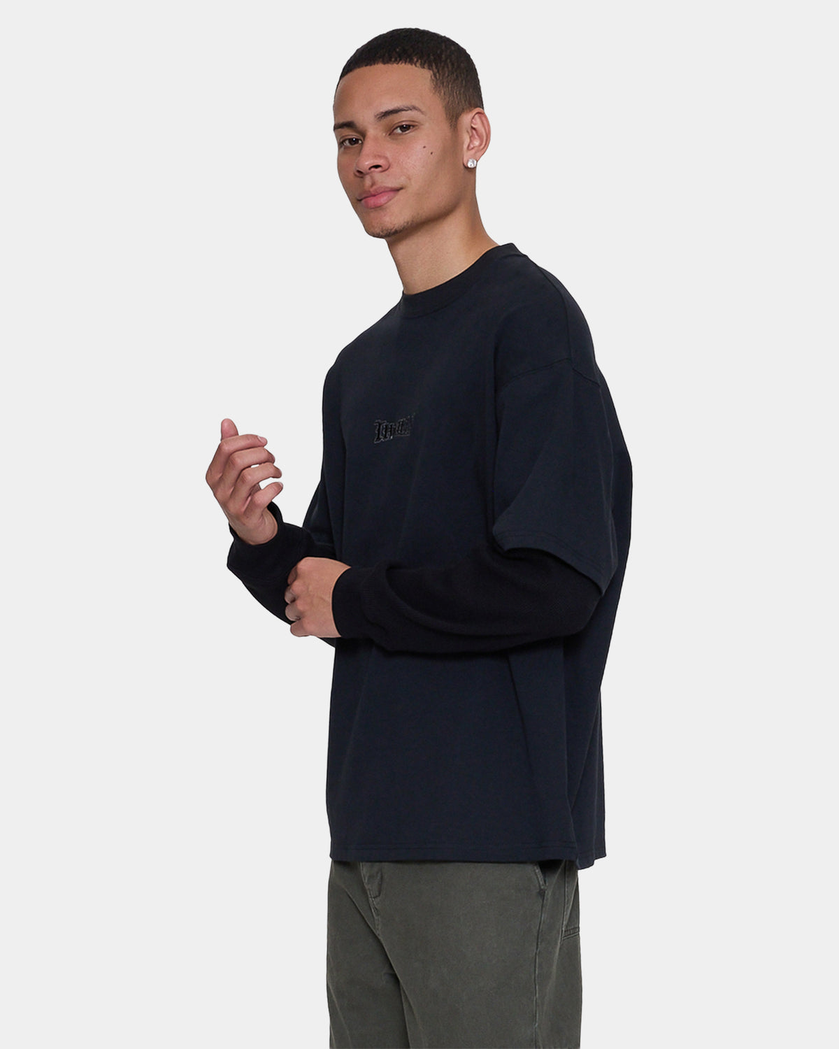 Mens Web Of Deceit Layer Box Crop Long Sleeve T-Shirt