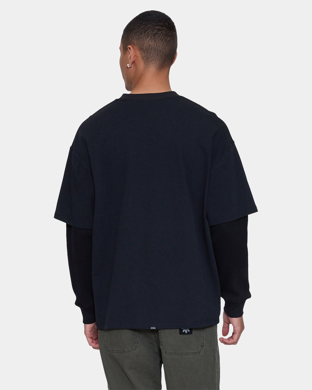 Mens Web Of Deceit Layer Box Crop Long Sleeve T-Shirt