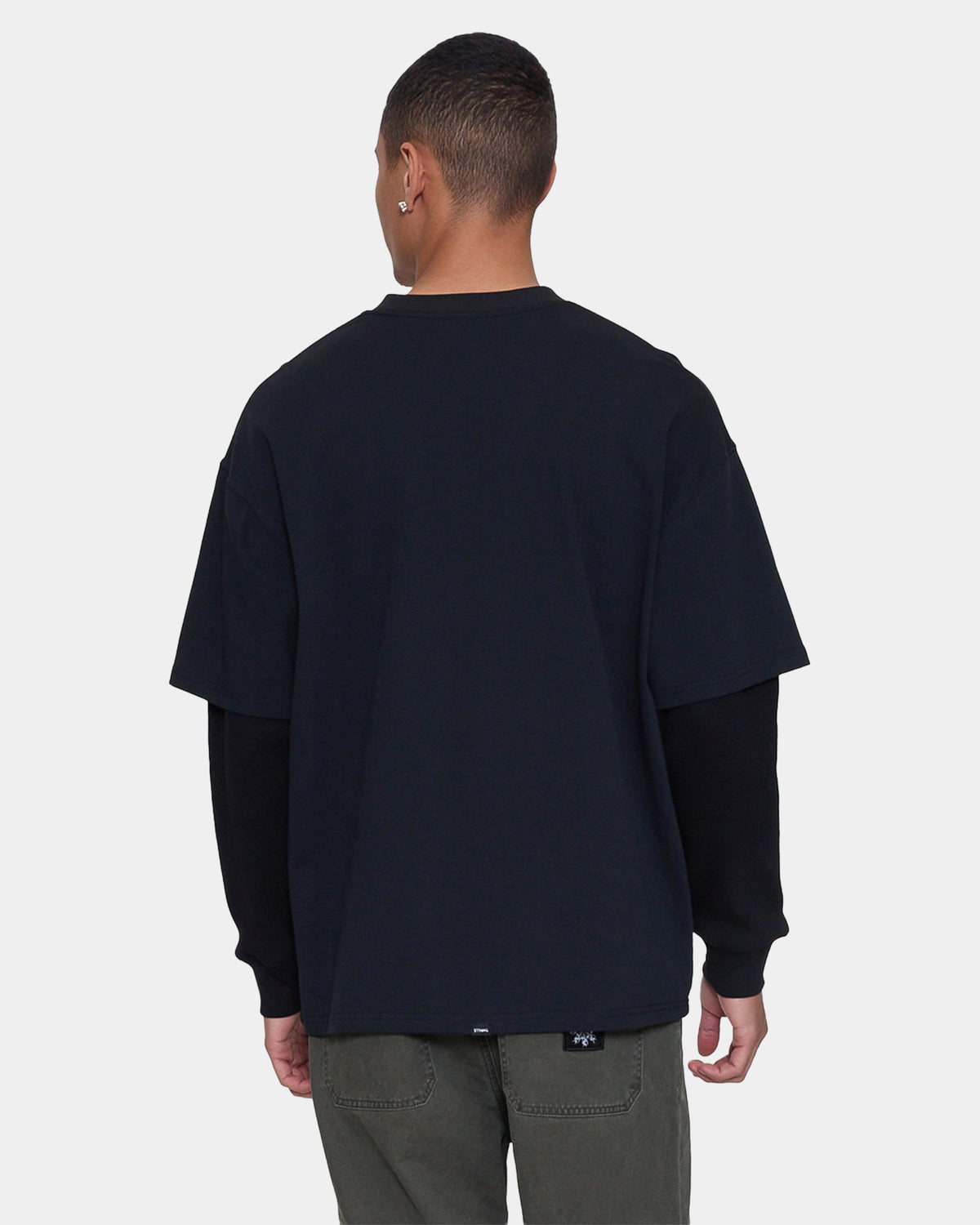 Mens Web Of Deceit Layer Box Crop Long Sleeve T-Shirt