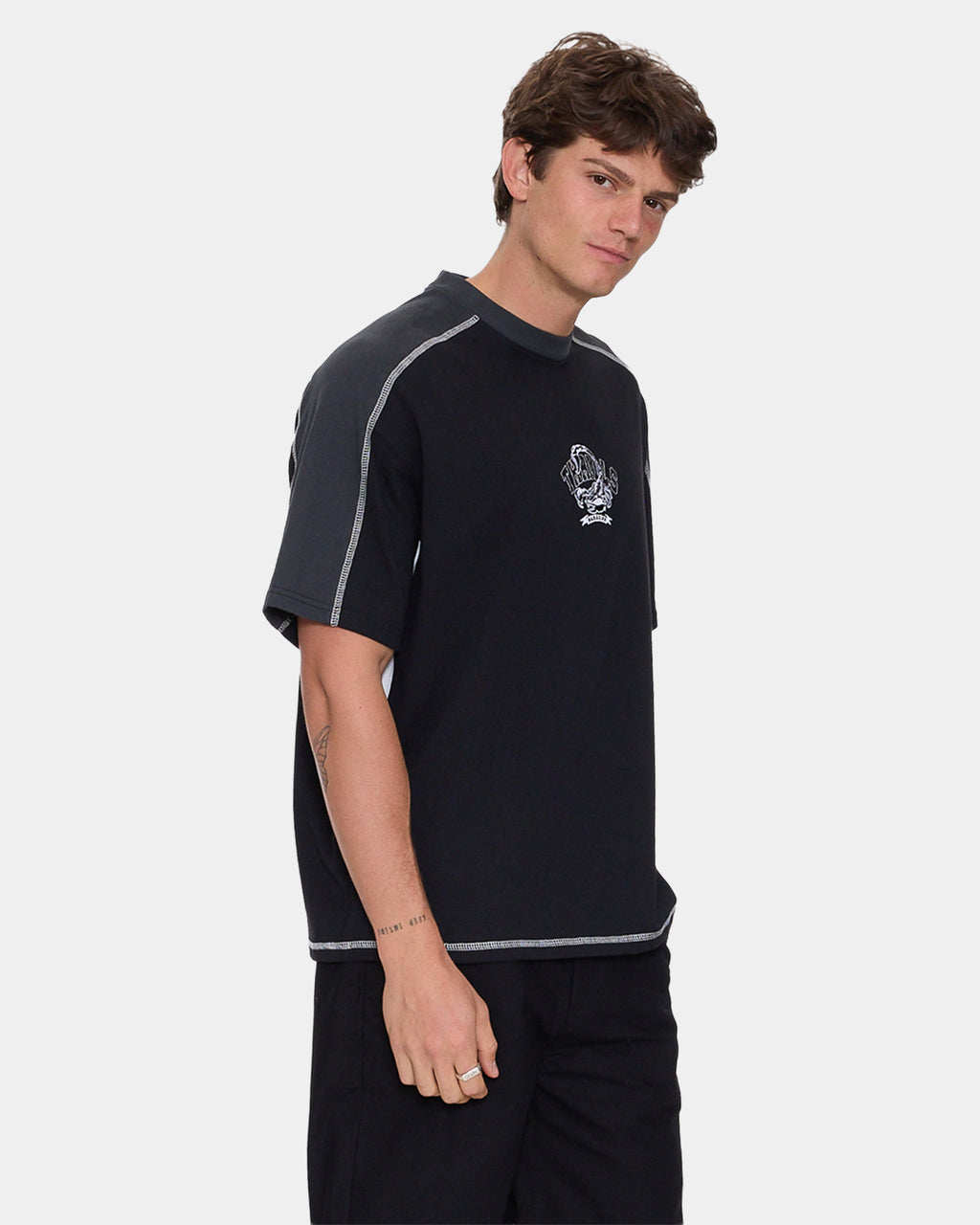Mens Sting Of Defeat Panel Oversized T-Shirt