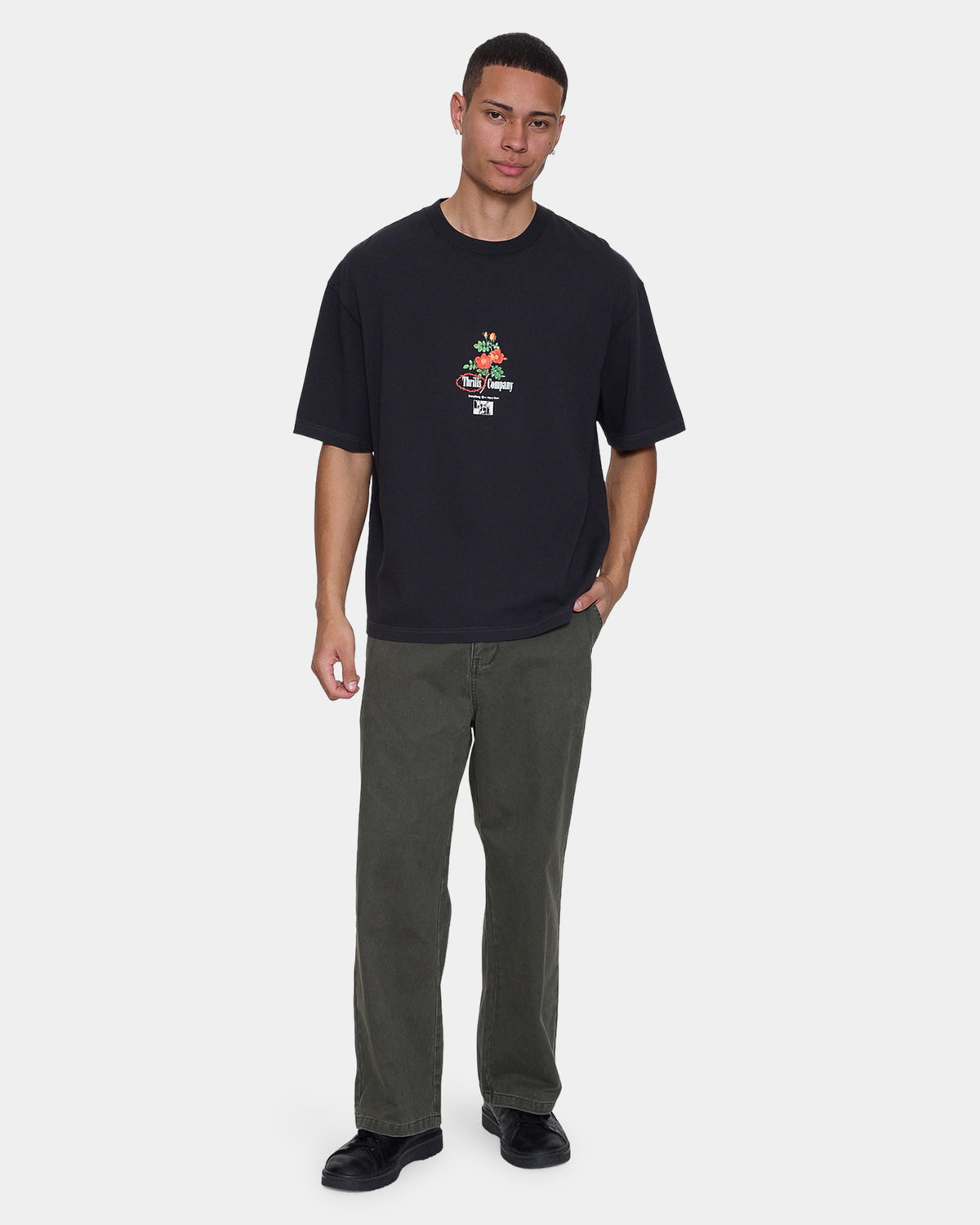Mens Everything Here Now Oversized T-Shirt