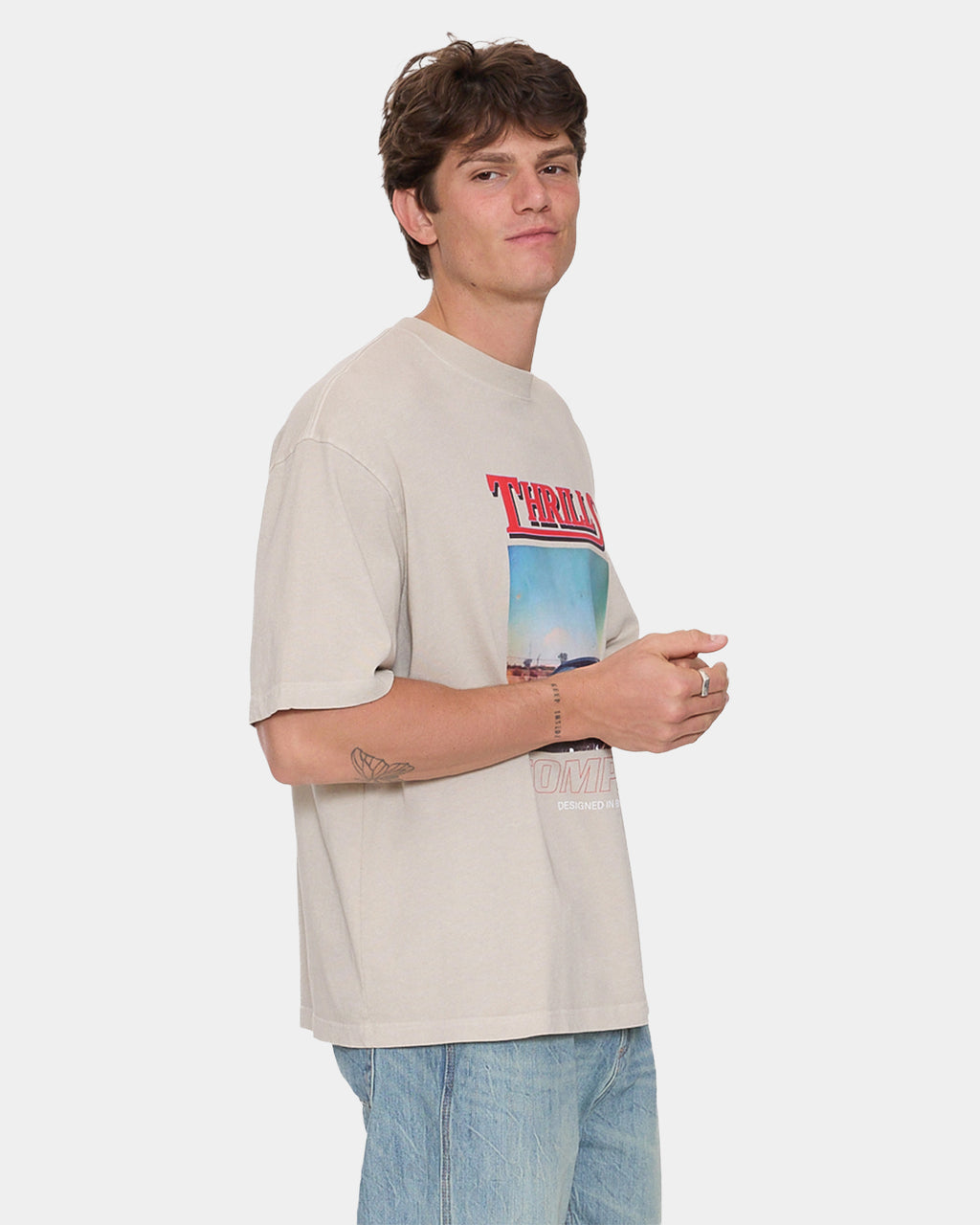 Mens Skerrt Oversized Cropped T-Shirt