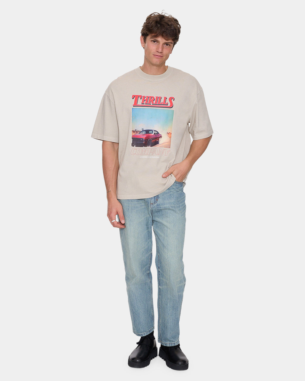 Mens Skerrt Oversized Cropped T-Shirt
