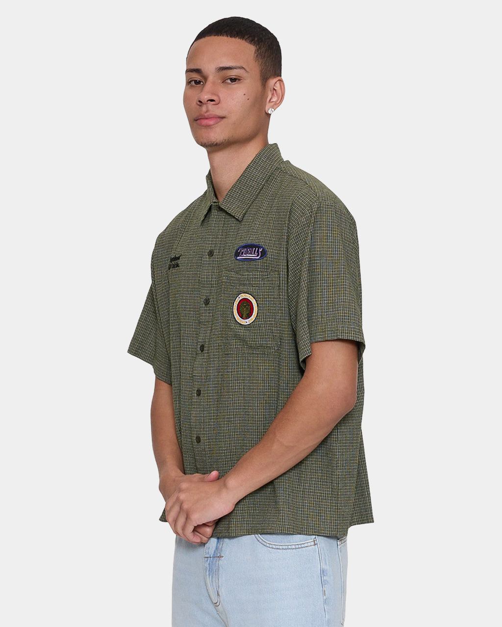 Mens Against All Odds Cropped Short Sleeve Shirt