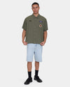 Mens Against All Odds Cropped Short Sleeve Shirt