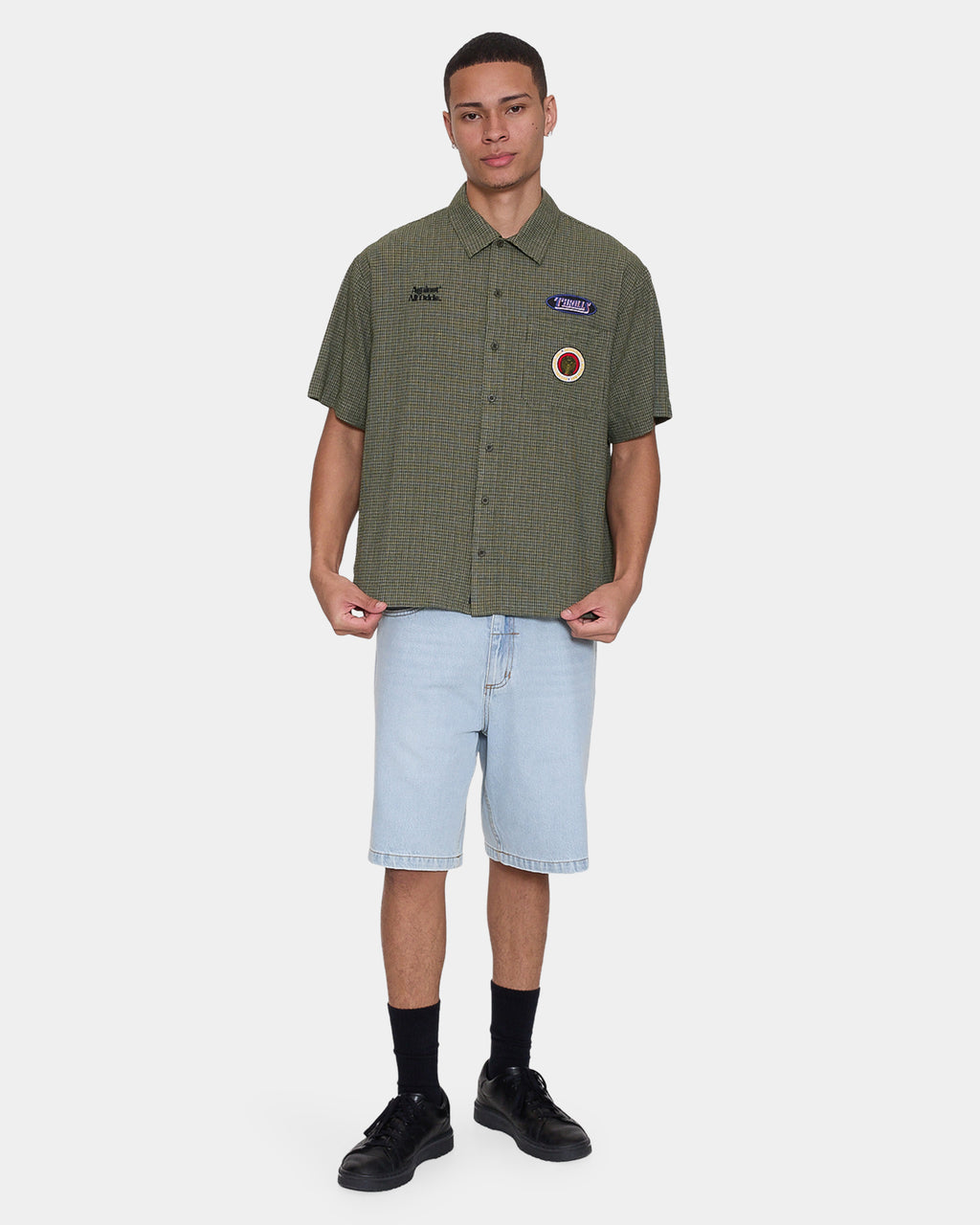 Mens Against All Odds Cropped Short Sleeve Shirt