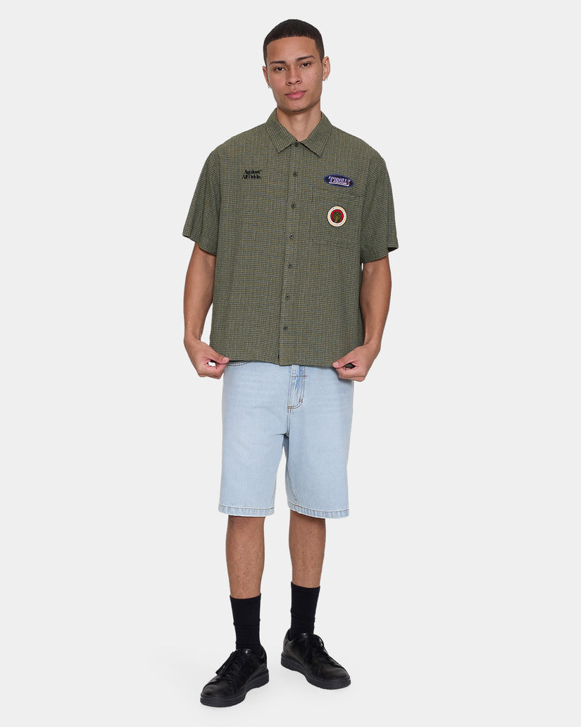 Mens Against All Odds Cropped Short Sleeve Shirt