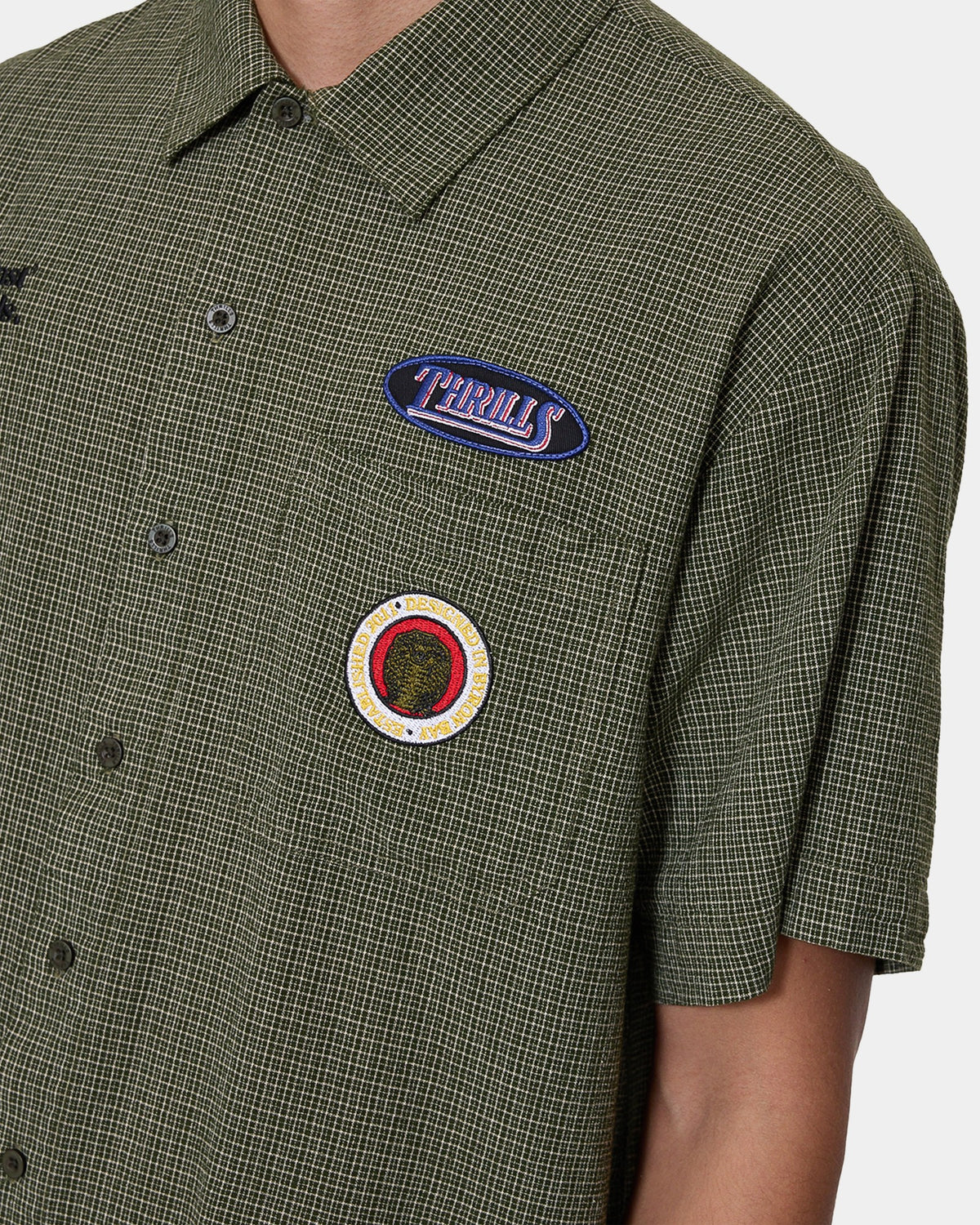 Mens Against All Odds Cropped Short Sleeve Shirt